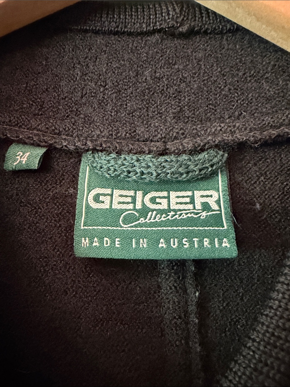 Vintage Geiger 100% Boiled Wook Coat Austria size 34/4 Classic Winter - Picture 2 of 8